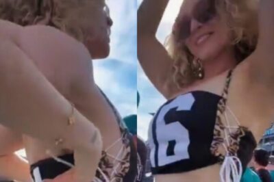 “Cameraman Locked In” – Female Jacksonville Jaguars Fan Put On A Show By Bouncing Up & Down In The Stands [VIDEO]